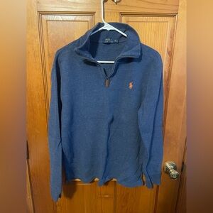 Polo by Ralph Lauren Men's Navy Zip-Up Sweater